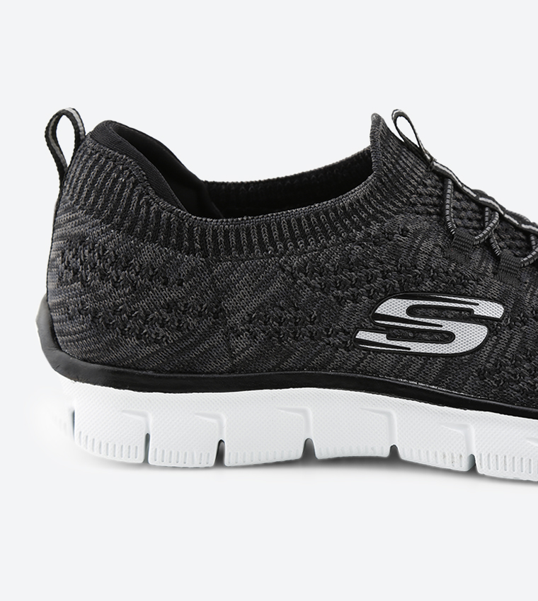 Buy Skechers Empire Sharp Thinking Trainers Black In Black | 6thstreet ...