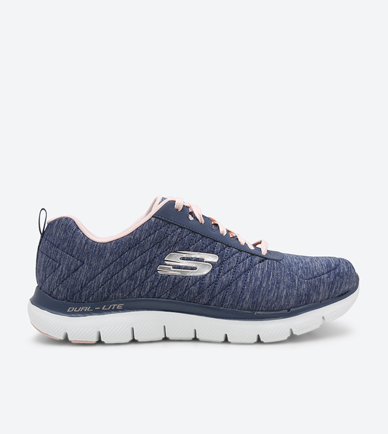 skechers navy flex appeal 2.0 trainers