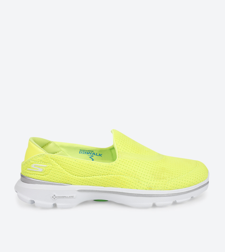 Yellow skechers 2024 go walk