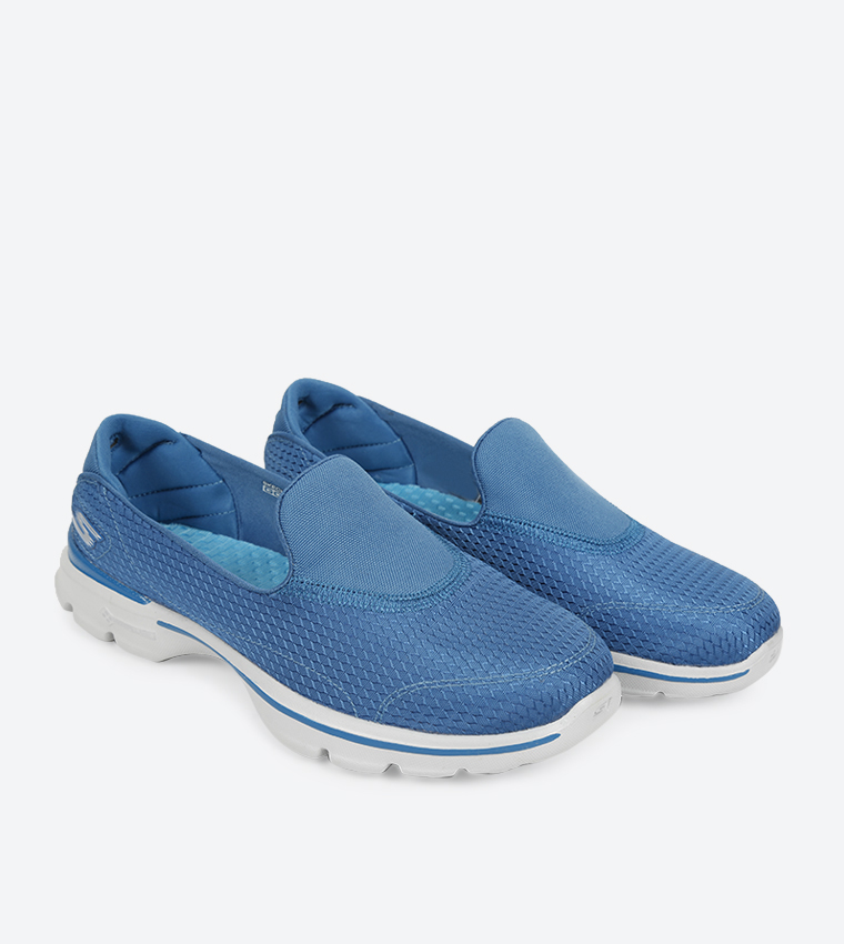 Go Walk 3 Advance Slip-Ons - Blue