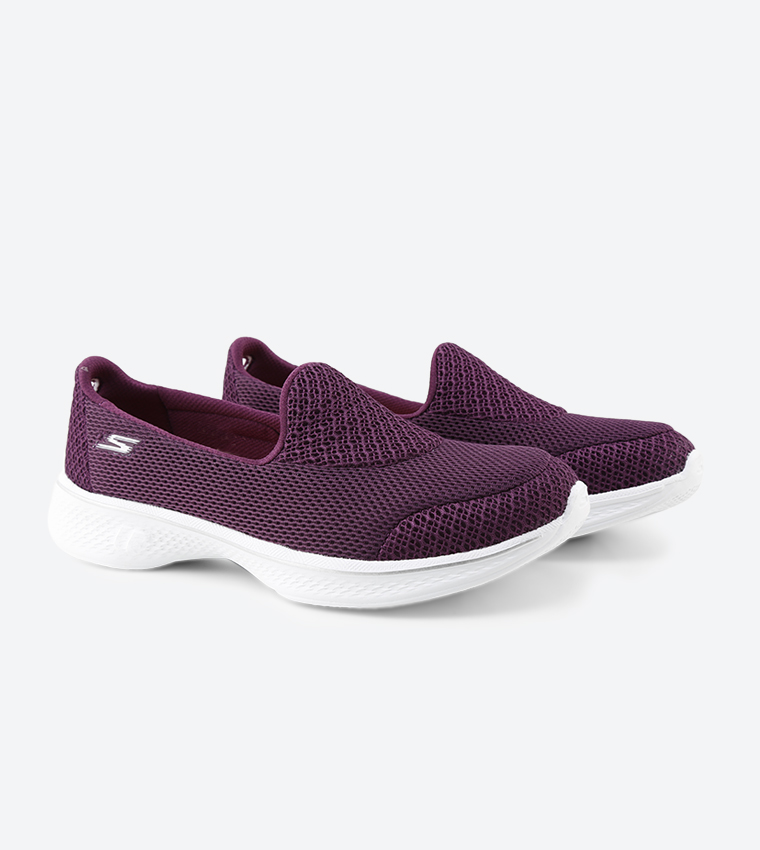 Go Walk 4 Propel Slip Ons - Purple