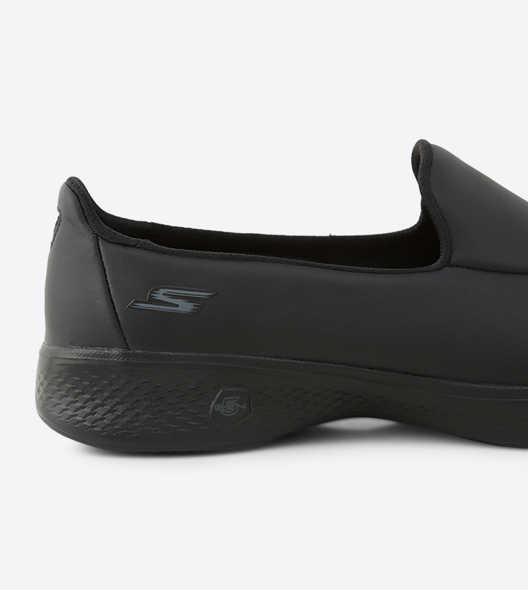 Buy Skechers Go Walk 4 Upscale Slip Ons Black In Black 6thStreet Saudi Arabia