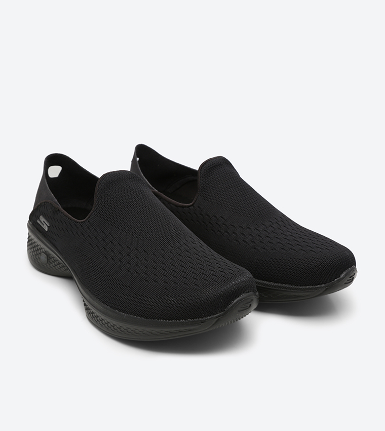Go Walk 4 Convertible Slip-Ons - Black