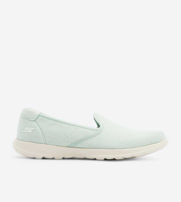 Buy Skechers Go Walk Lite Heavenly Round Toe Slip Ons Green SK15378 MNT In Green 6thStreet Oman