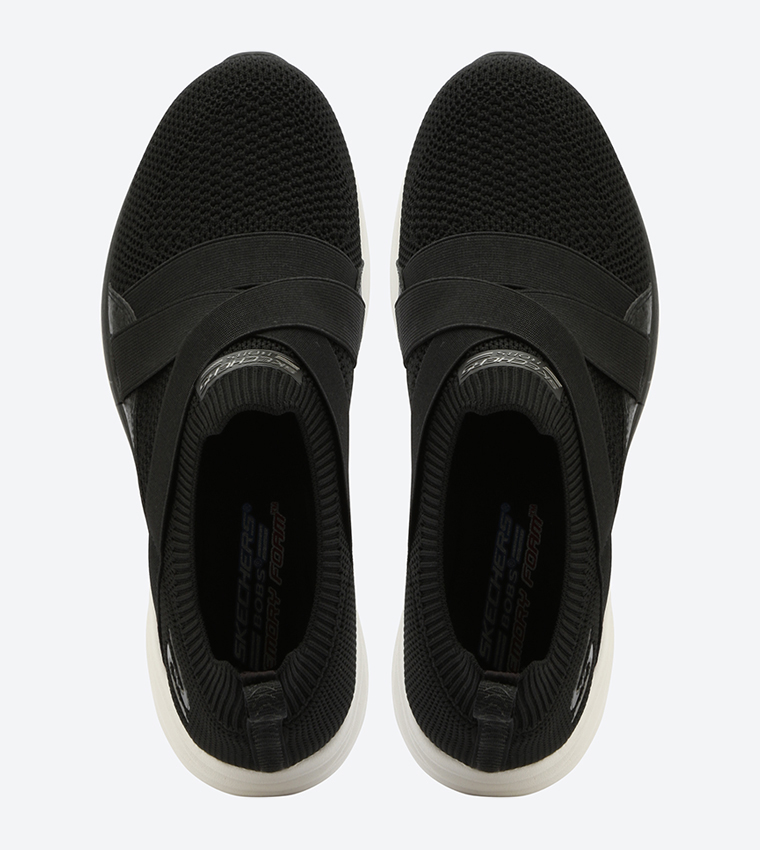 Buy Skechers Bobs Clique Round Toe Slip Ons BlackSK32725 BLK In Black 6thStreet Bahrain