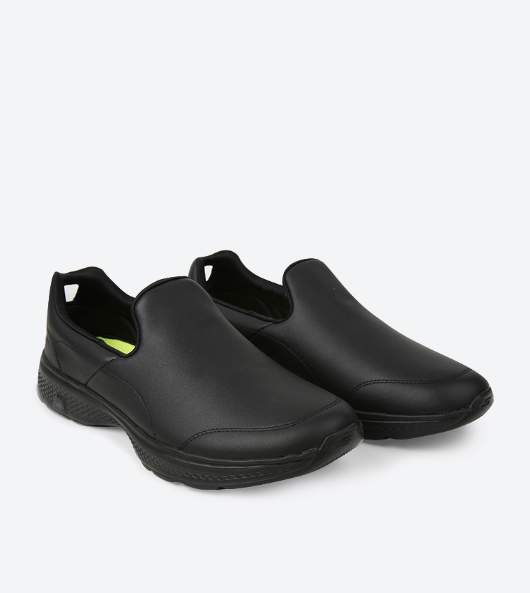 Go Walk 4 Precise Slip Ons - Black