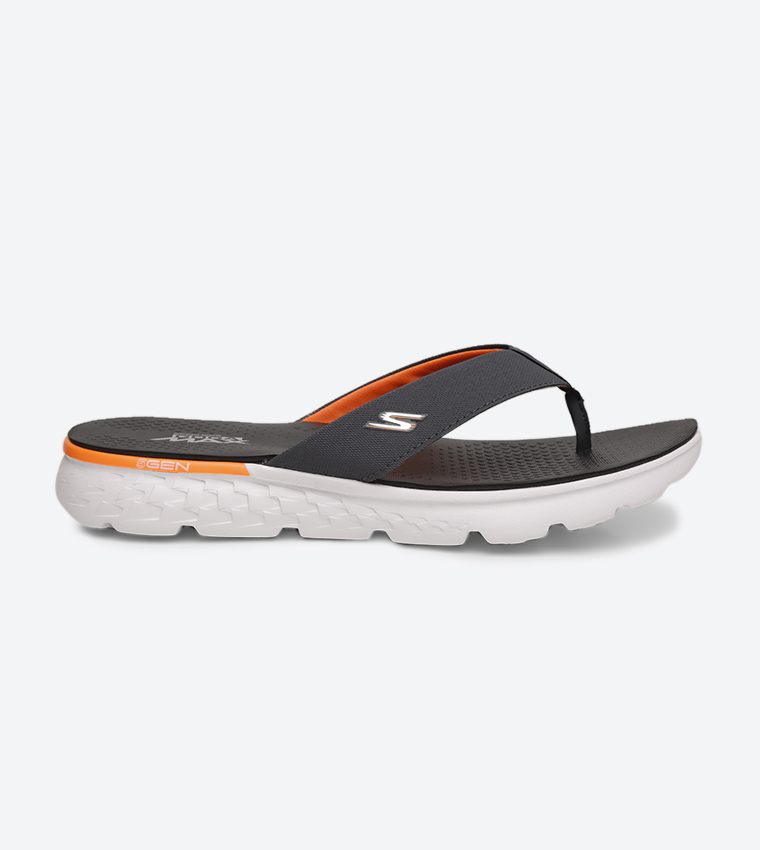 Buy Skechers On The Go 400 Flip Flop Grey In Charcoal | 6thStreet Qatar