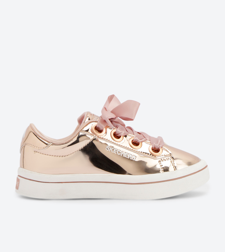 Buy Skechers Hi Lite Liquid Bling Sneakers Rose Gold SK84693L RSGD In Rose Gold 6thStreet Kuwait