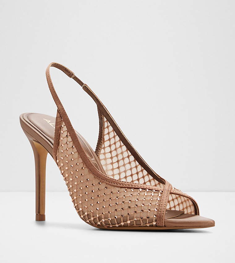 SKOLAS Embellished Slingback Heel Sandals