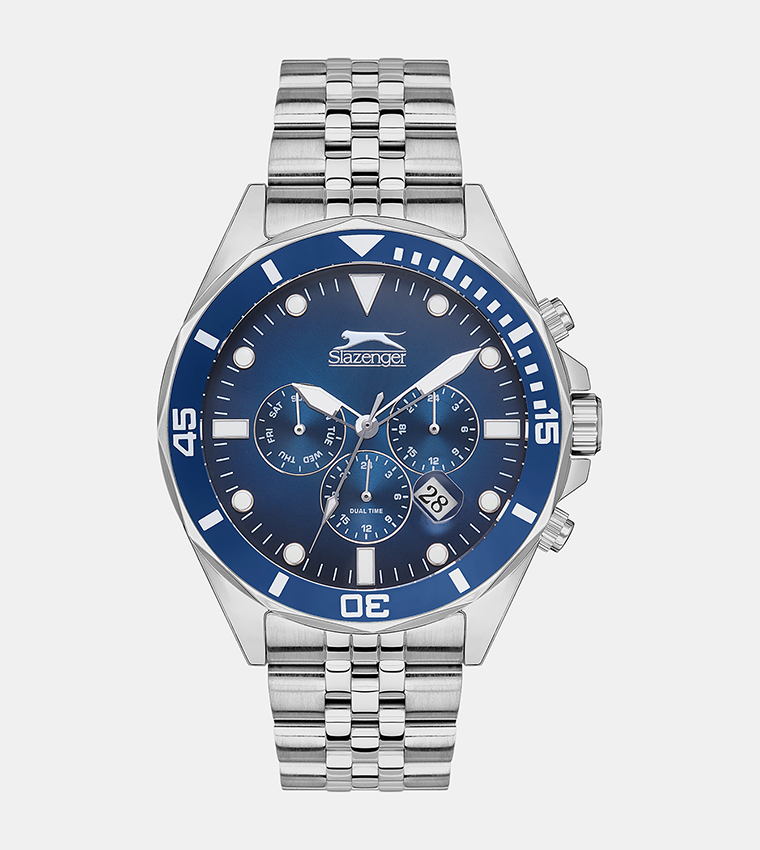 Buy Slazenger Multifunction Stainless Steel Watch In Silver 6thStreet Qatar