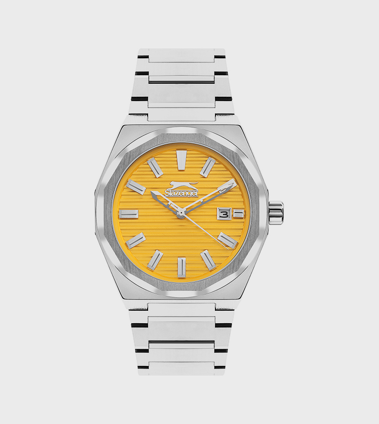 Yellow Dial Multifunction Watch