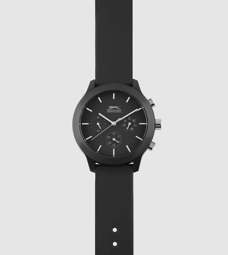 Black Dial Multifunction Watch