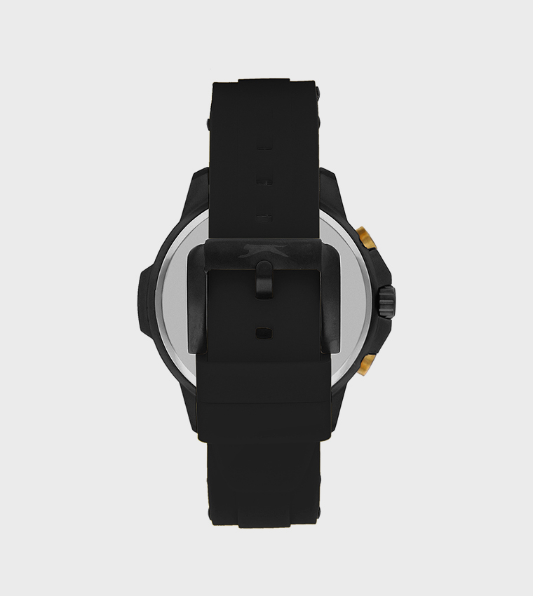 Black Dial Multifunction Watch