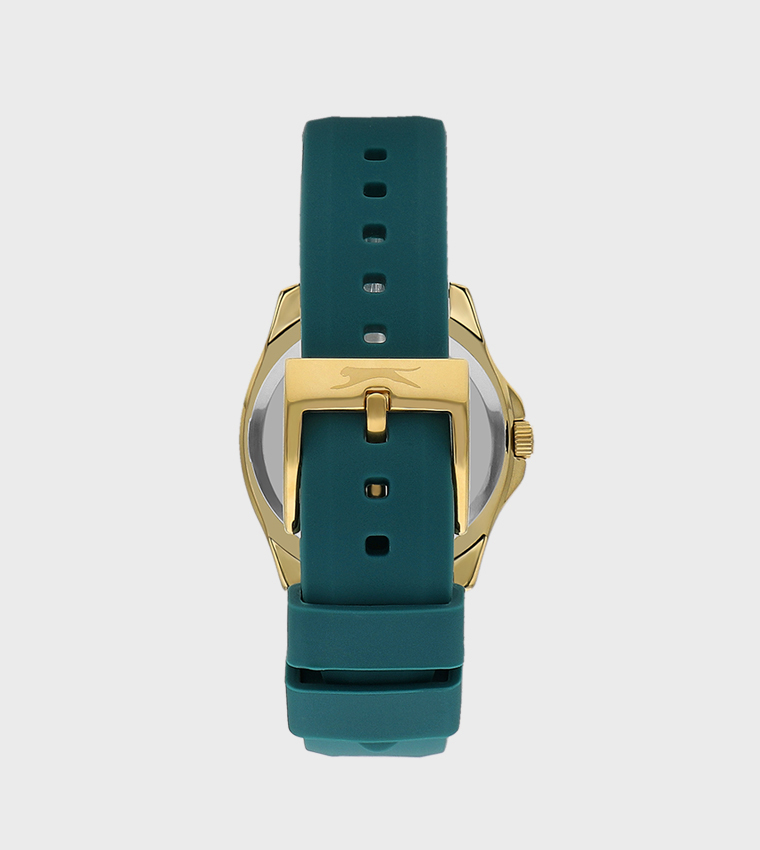 Stone Studded Square Dial Analog Watch