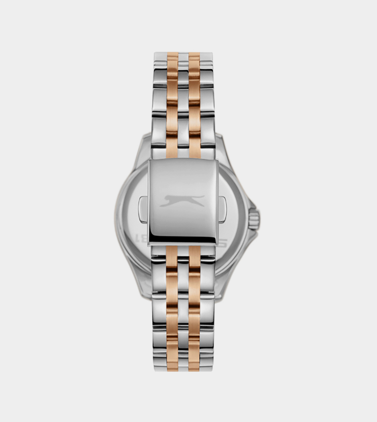 Embellished Stainless Steel Chronograph Watch