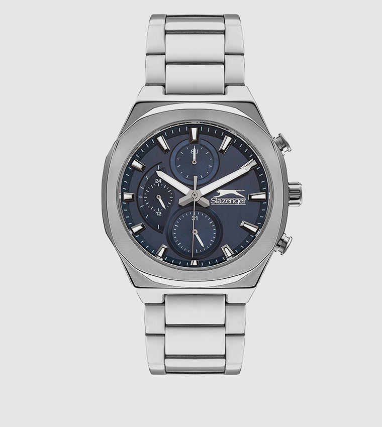 Blue Dial Multifunction Analog Watch 
