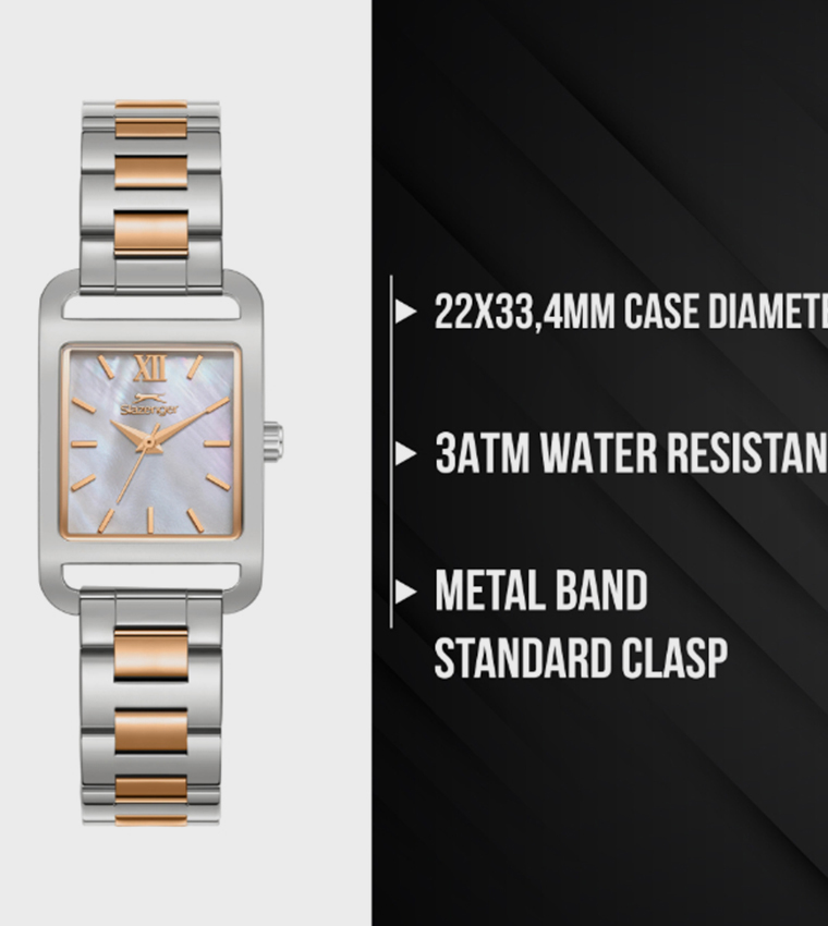 White MOP Dial Analog Watch