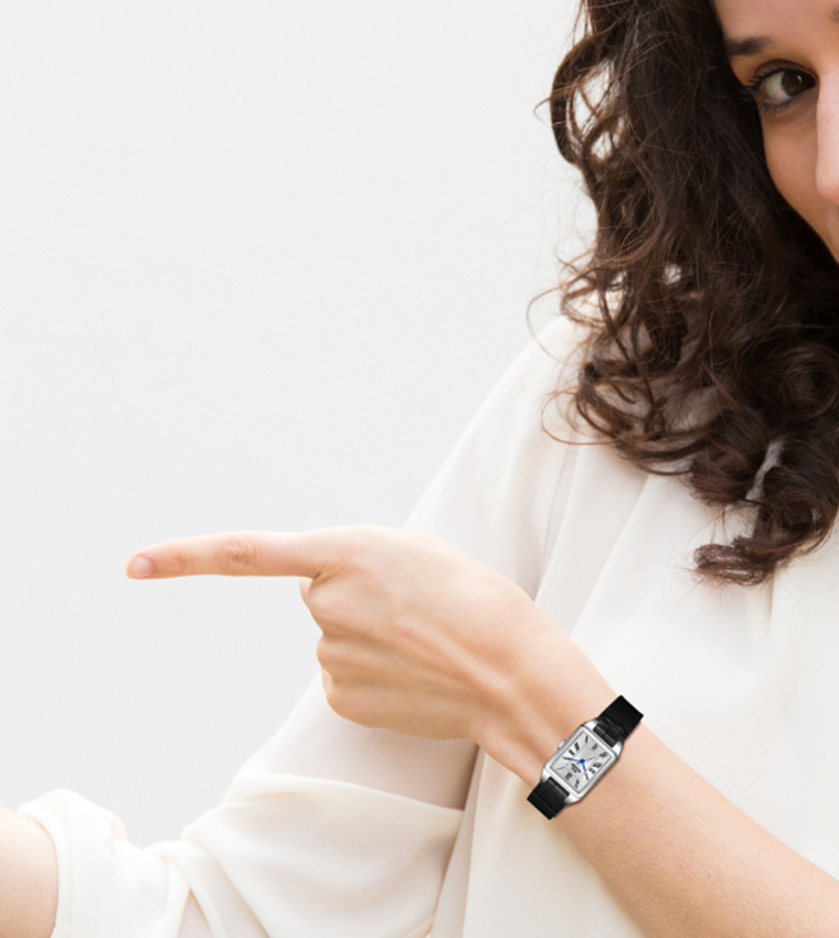 Silver Dial Analog Watch