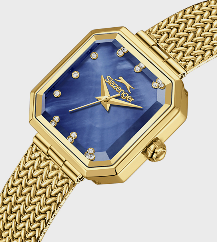 Dark Blue MOP Dial Analog Watch