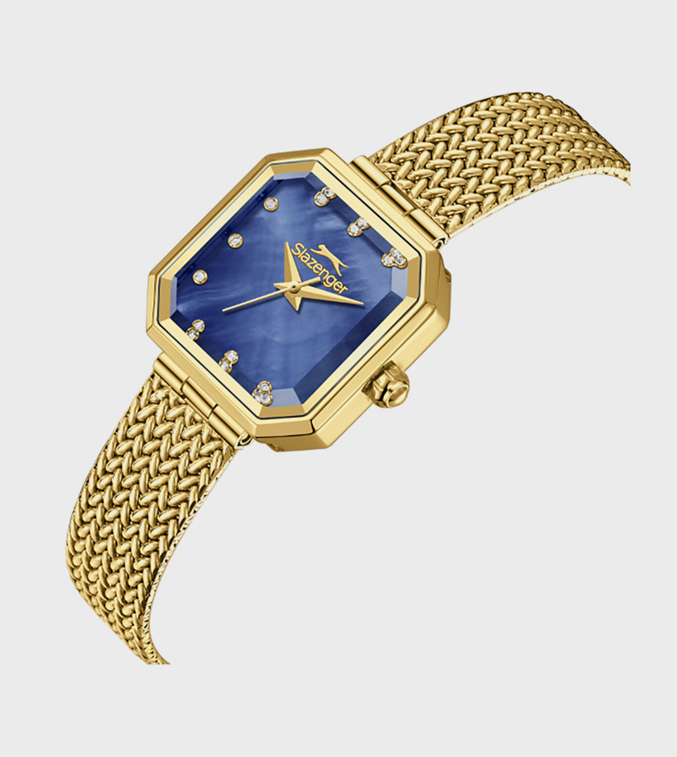 Dark Blue MOP Dial Analog Watch