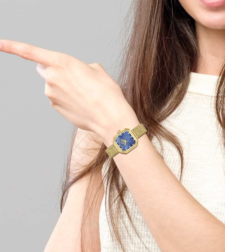 Dark Blue MOP Dial Analog Watch