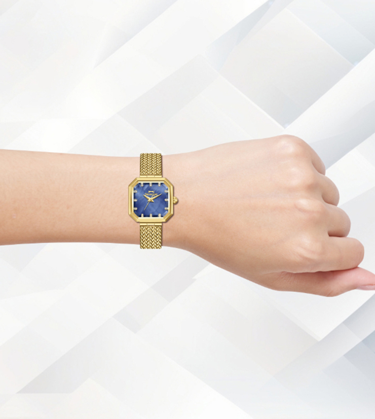 Dark Blue MOP Dial Analog Watch