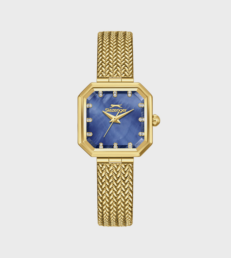 Dark Blue MOP Dial Analog Watch