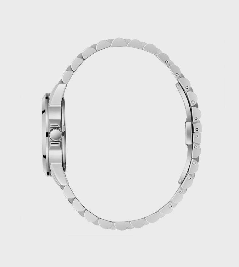 Silver Dial Multifunction Watch