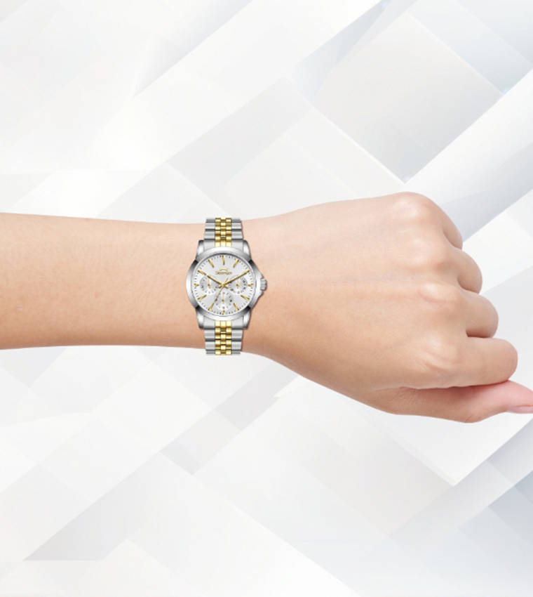 Silver Dial Multifunction Watch