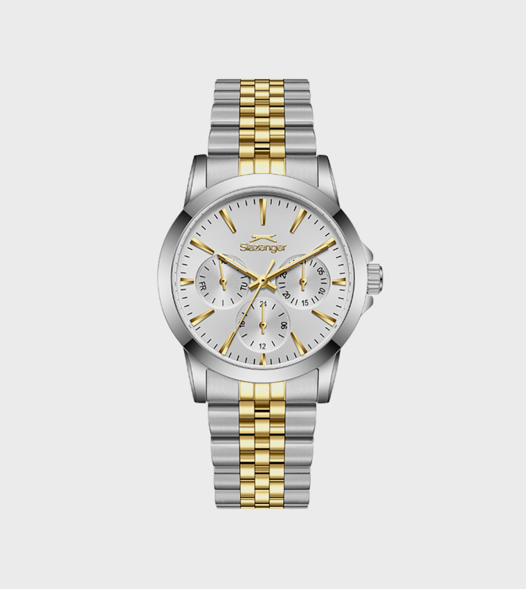 Silver Dial Multifunction Watch