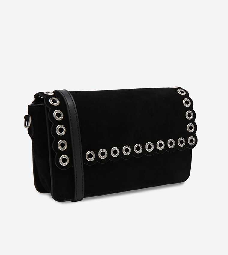 The leather grommet detail bag hot sale