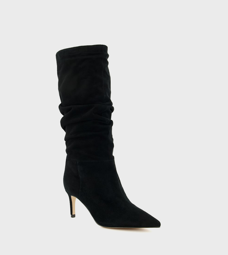 Buy Dune London Slouchy Knee High Boots In Black 6thStreet Oman