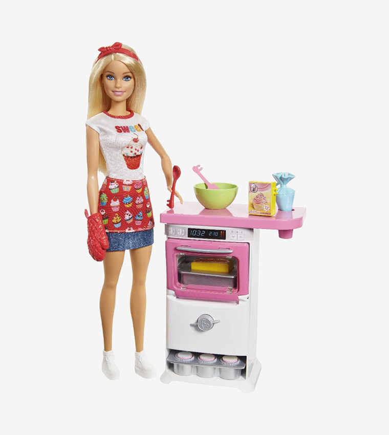 Barbie bakery store chef doll