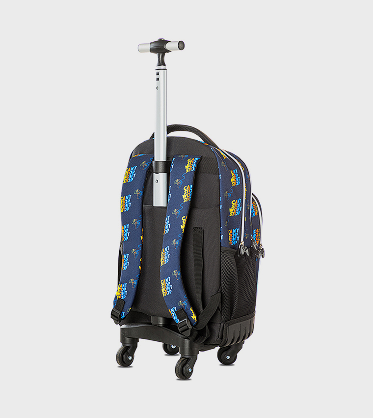 18" 4-Wheel Trolley School Bag Set with Lunch Bag and Pencil Case - Gamer Edition