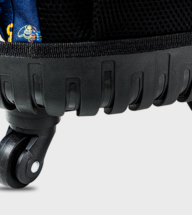 18" 4-Wheel Trolley School Bag Set with Lunch Bag and Pencil Case - Gamer Edition