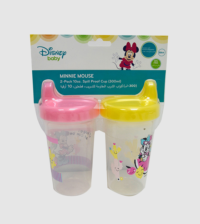 Disney Princess Baby Girls' 2-Pack Spill-Proof Cups - Pink/Multi