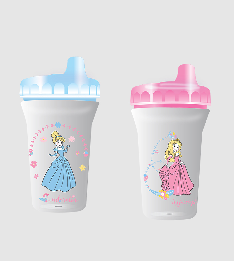 Disney Princess Baby Girls' 2-Pack Spill-Proof Cups - Pink/Multi