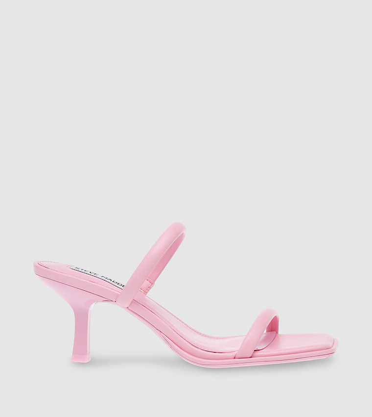 Pink kitten sales heel sandals