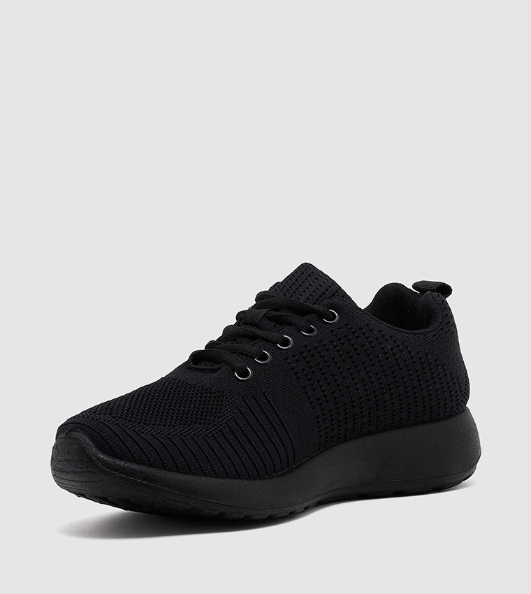 Solid Lace Up Casual Shoes