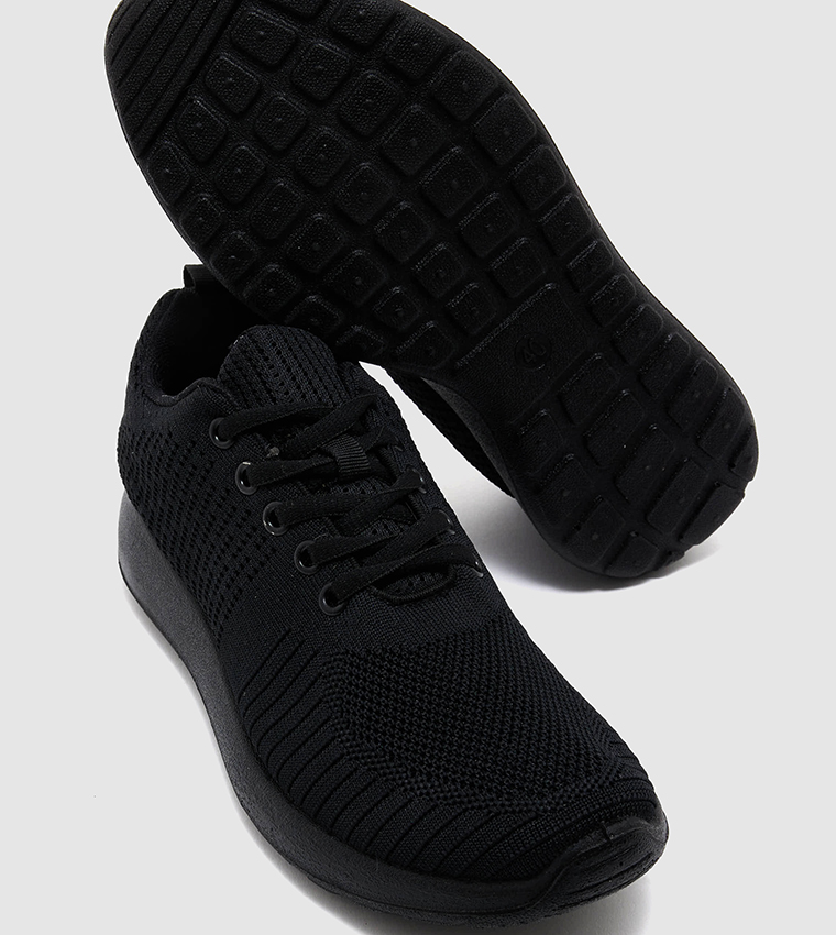 Solid Lace Up Casual Shoes