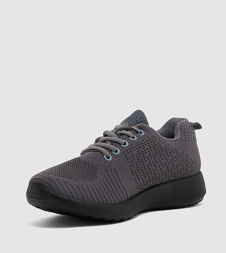 Solid Lace Up Casual Shoes