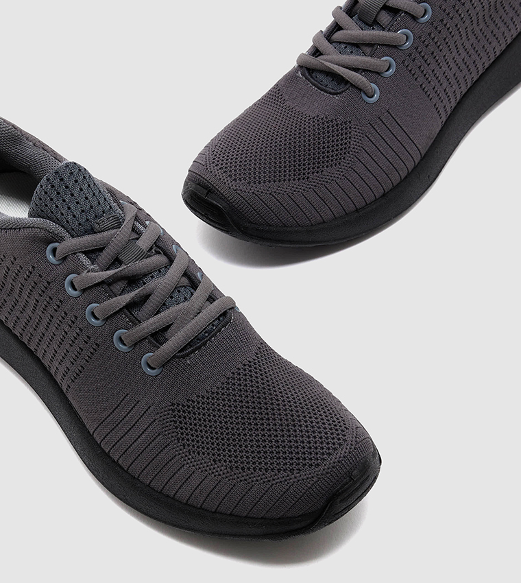Solid Lace Up Casual Shoes