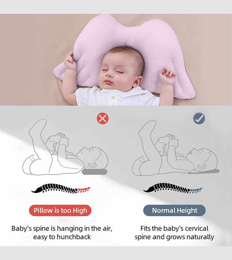 Buy Sunveno Sambox Infant Head Shaper Wings Pillow Pink In Pink 6thStreet UAE