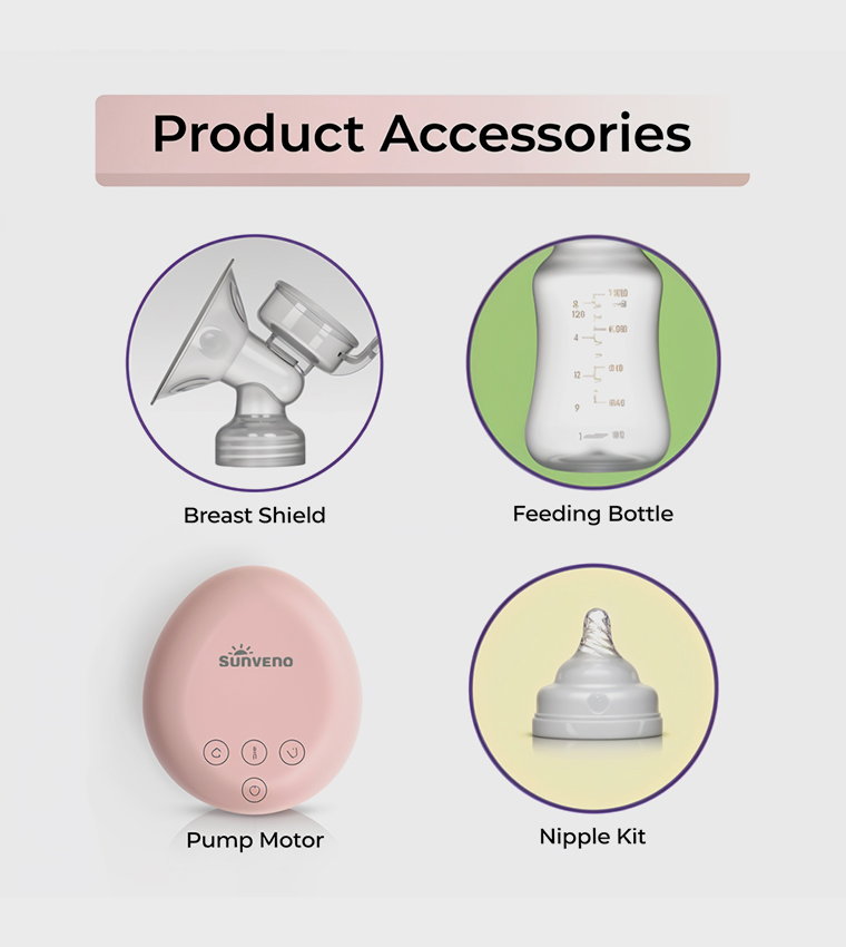  Automatic Dual Breast Pump with Controller - White