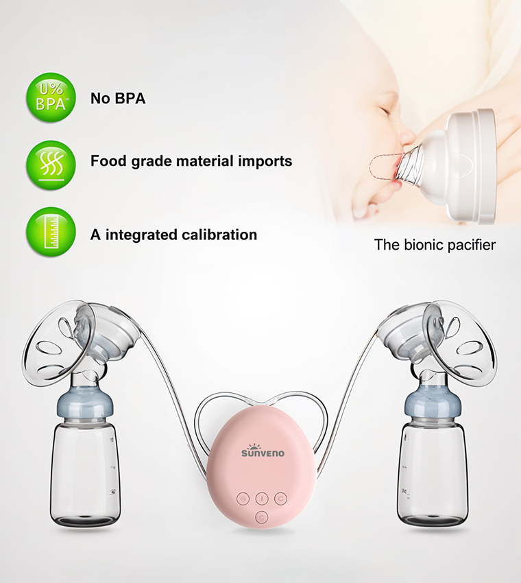  Automatic Dual Breast Pump with Controller - White