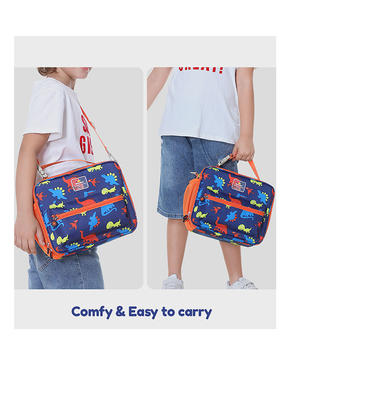 Dino Themed Lunch Bag with Sling