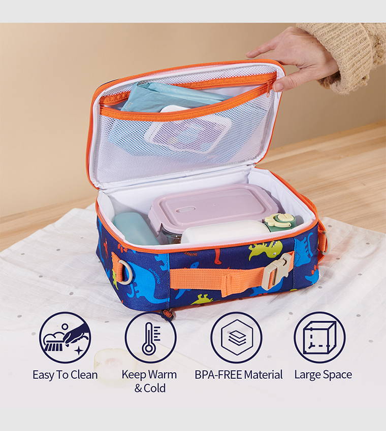 Dino Themed Lunch Bag with Sling