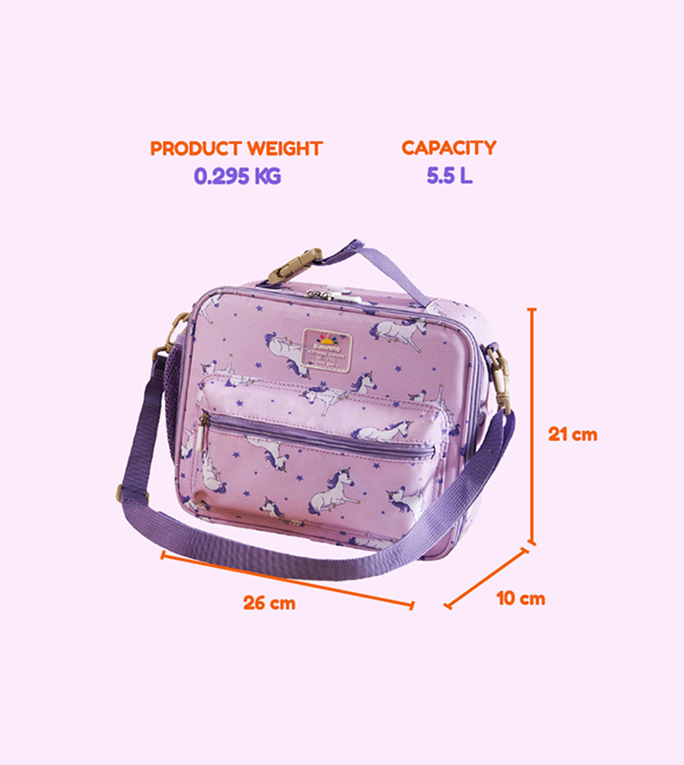 Unicorn Themed Lunch Bag with Sling