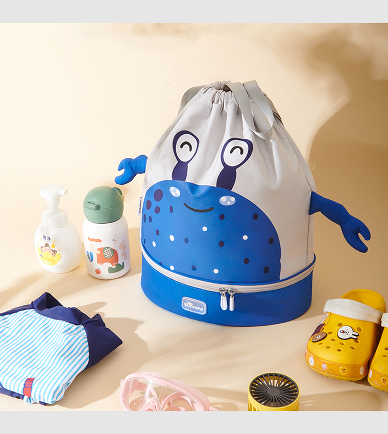 3D Sling School or Swimming Bag with Shoe Compartment