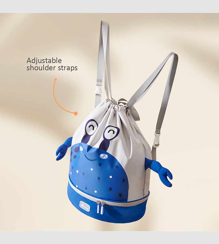 3D Sling School or Swimming Bag with Shoe Compartment